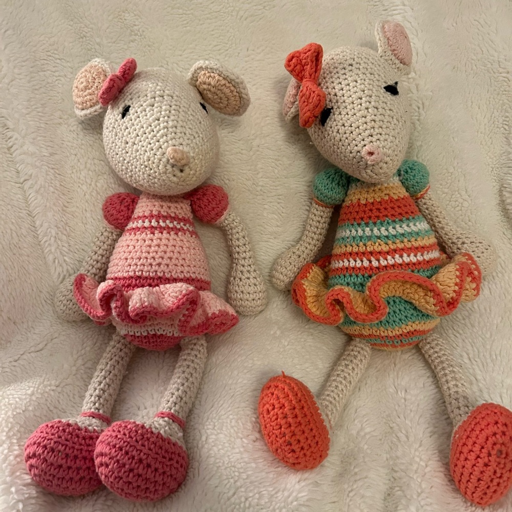 Hand crocheted MOUSE / MICE ballet tutu dress